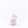 Wonders Ena Covered Espadrille Wedge - Gold Leather